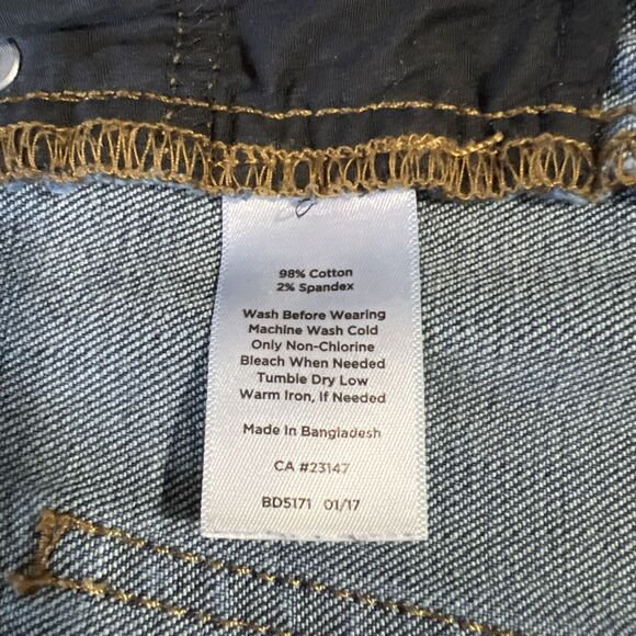 Talbots Jeans Women's 12 Dark Blue Denim Stretch Simply Flattering 5 Pocket - Picture 7 of 11